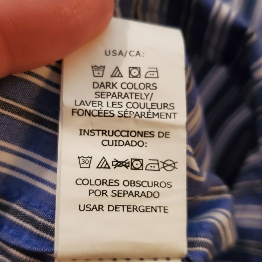 Chaps Long Sleeve Button Down - Size L - image 7